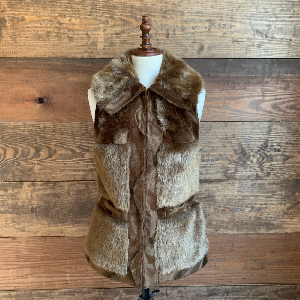 NWOT Rachel Zoe Faux Fur Vest